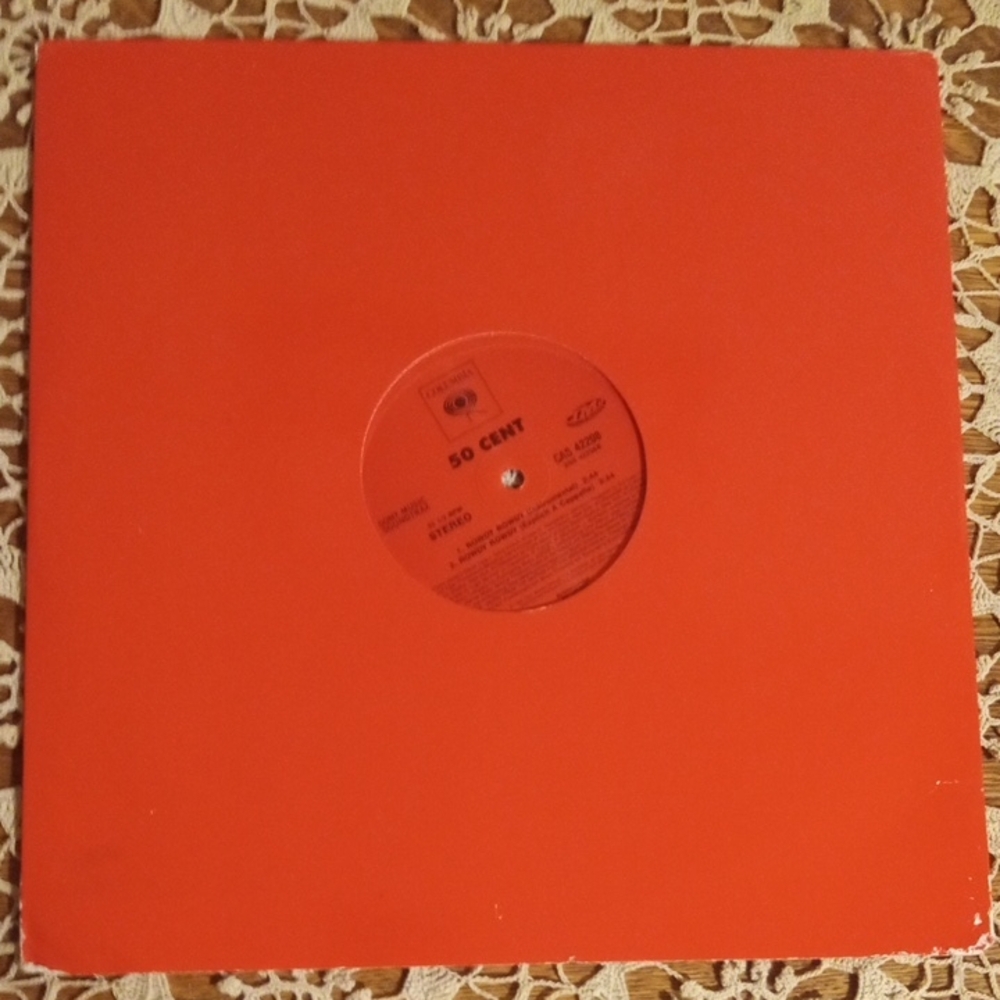50 Cent Red Vinyl Record